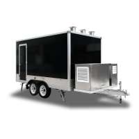 UKUNG best quality customized clad plate square food trailer, EU standard food truck with fireproof/ waterproof insulation